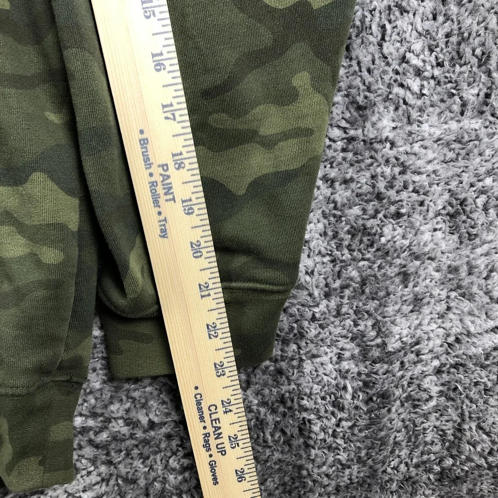 Howitzer Hoodie Mens 2XL Green Camo Fleece Pullover American Patriot Flag Skull - Picture 9 of 11